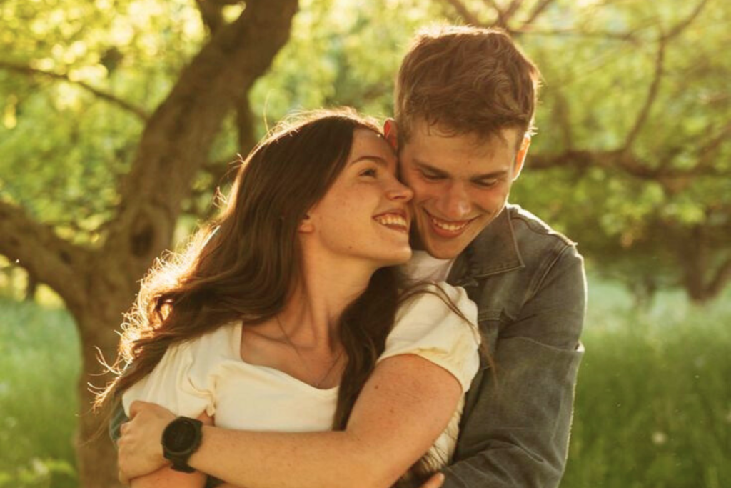body language signs he likes you